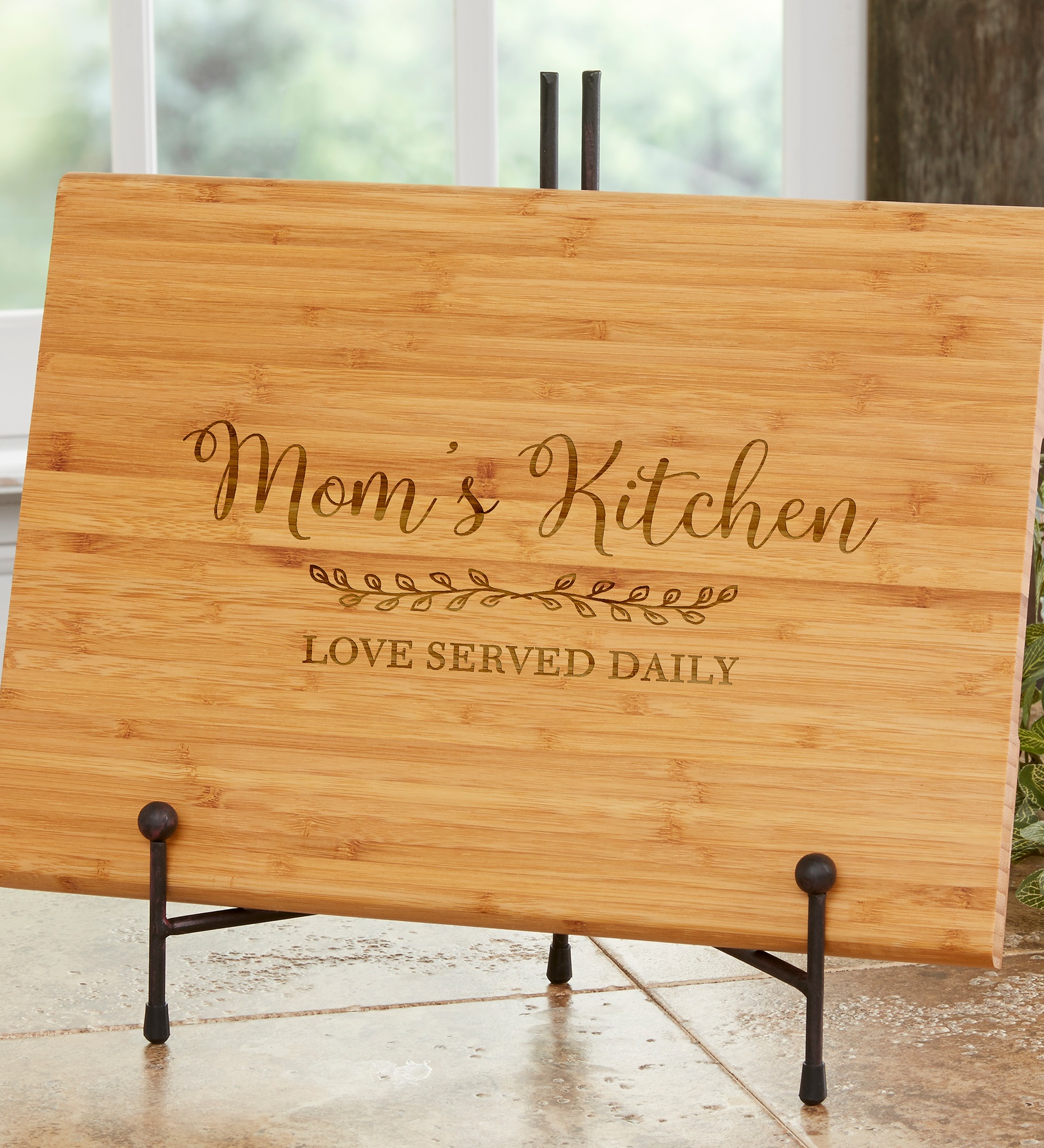 Recipe for a Special Mom Personalized Bamboo Cutting Board